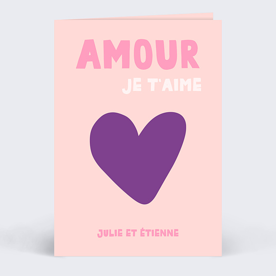 Carte d'amour Cœur iconique
