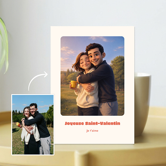 Couple en film d'animation