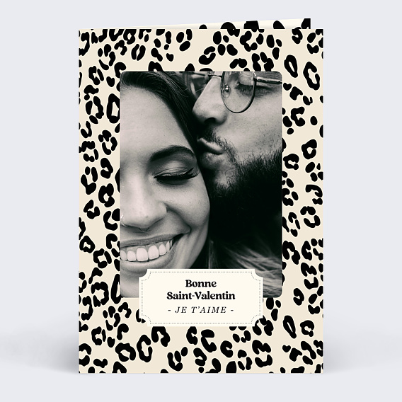 Carte d'amour Léopard