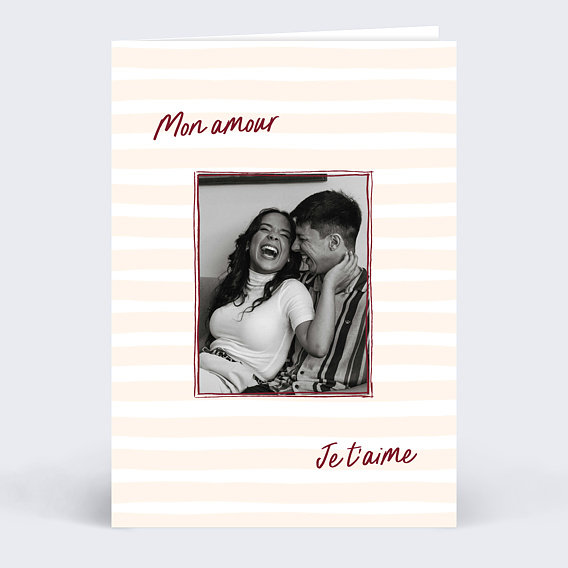 Carte d'amour Red notes