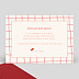 Carte d'Amour Plaid Rouge Verso