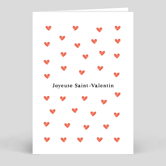 Carte d'Amour Motif Coeur