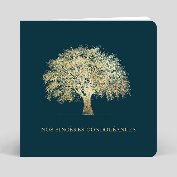 Carte de condoléances  Arbre