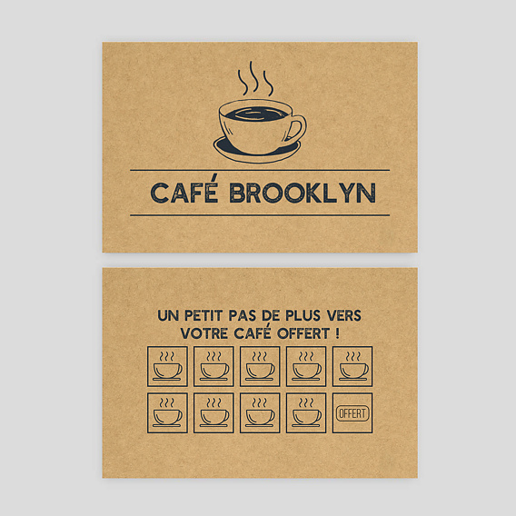 Carte de fidélité Café