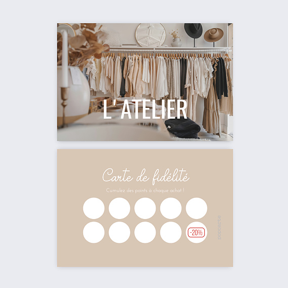 Carte de fidélité Magasin
