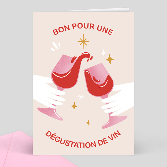 Carte de Noël  Bon Pour dégustation