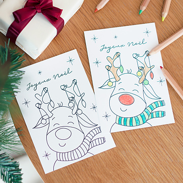 4 enveloppes pour cadeaux de noël à imprimer, carte de Noël