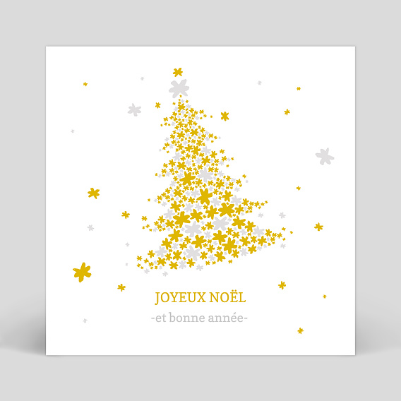 Carte de Noël  Sapin Étoilé 