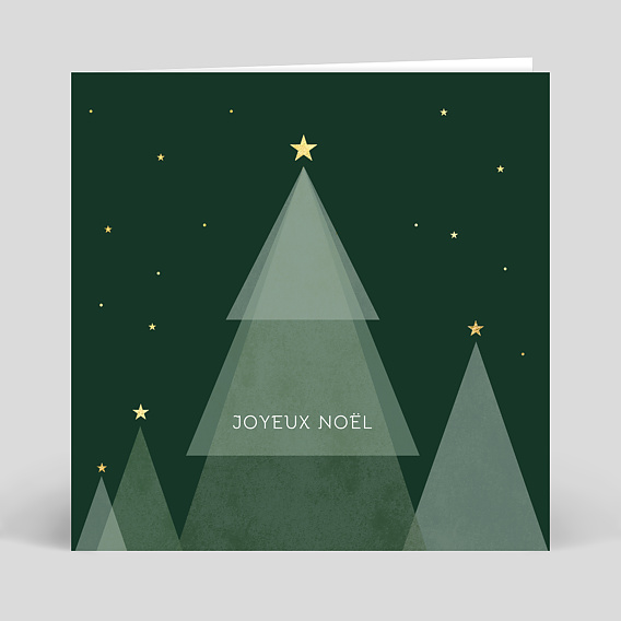 Carte de Noël  Sapin Graphique