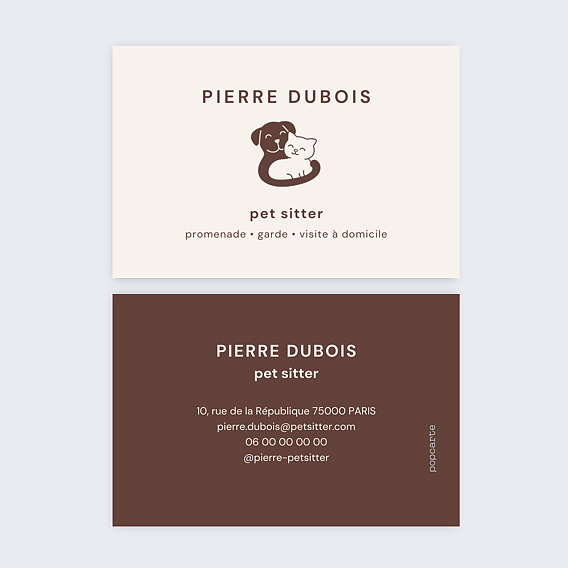 Carte de visite Pet sitter