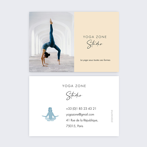 Carte de visite Yoga