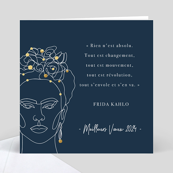 Carte De Voeux Entreprise Citation Frida Kahlo Popcarte