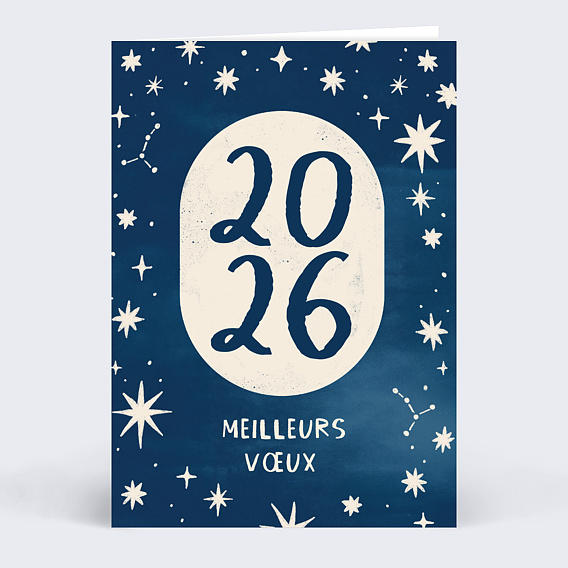 Carte de vœux entreprise Cosmic