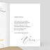 Carte de Vœux Entreprise Élégante Calligraphie Intérieur Droit