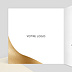 Carte de Vœux Entreprise Bicolore Design Intérieur Gauche