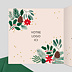 Carte de Vœux Entreprise Végétaux Noël Intérieur Gauche