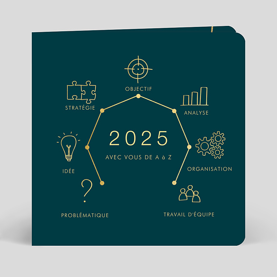 Carte de voeux entreprise Progression 