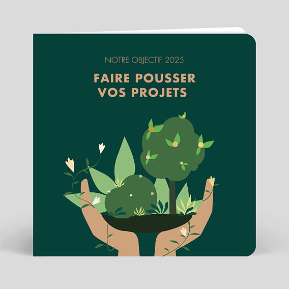 Carte de voeux entreprise Projet Grandissant