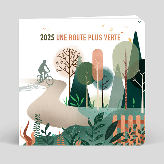 Carte de voeux entreprise Route Verte