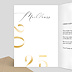 Carte de Vœux Entreprise Élégante Calligraphie Intérieur Gauche