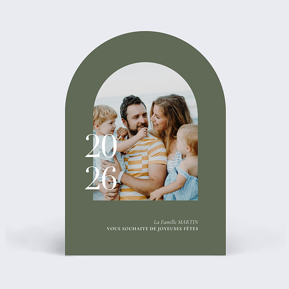 Carte de voeux Année kaki