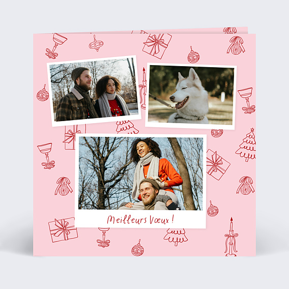 Carte de voeux Carnet de l'année