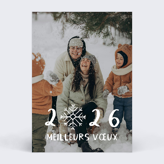 Carte de voeux Enneigés photo