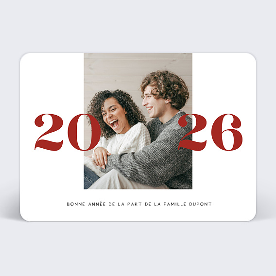 Carte de voeux Photo belle année