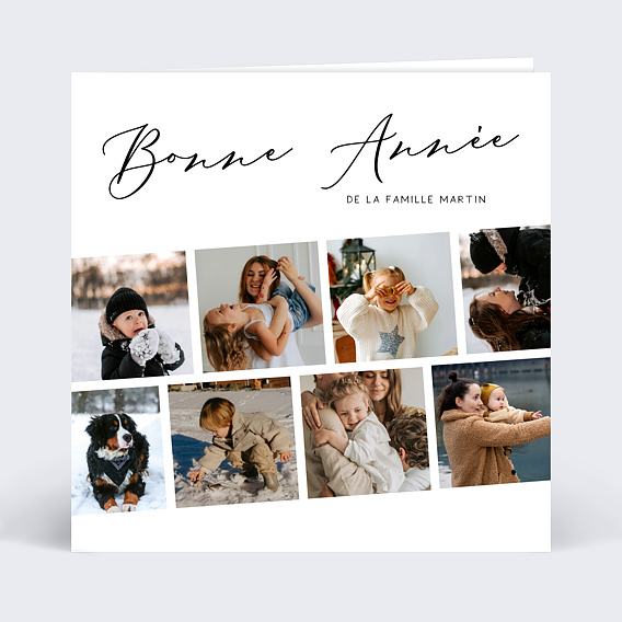 Carte de voeux Photomaton festif