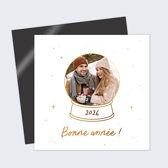 Carte de voeux Boule à Neige Photo