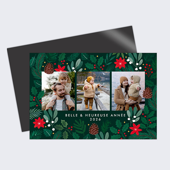 Carte de voeux Cadre Verdoyant