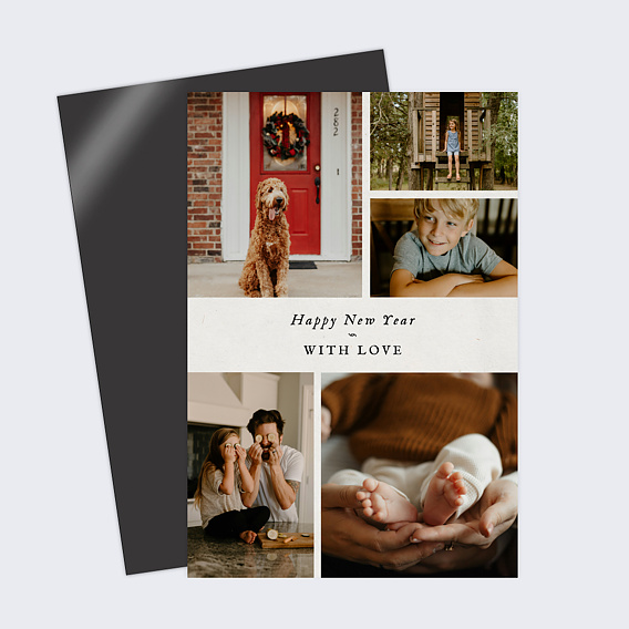 Carte de voeux Virée Hivernale Paysage