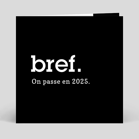 Carte de Voeux Bref