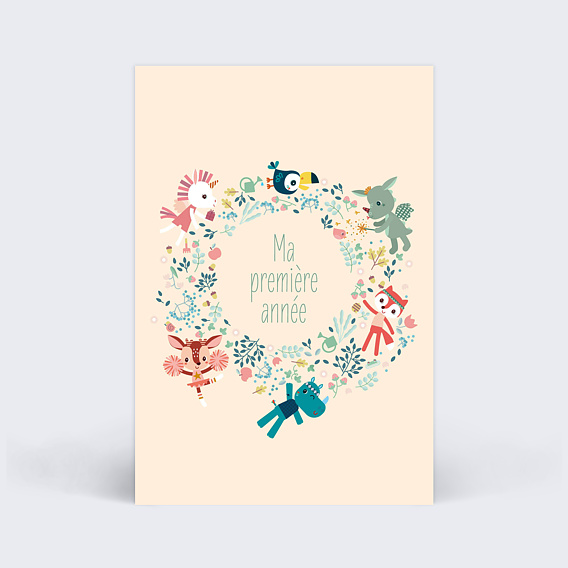 Carte étape bébé Lilliputiens x Popcarte