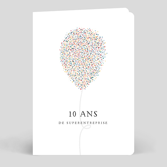 Invitation professionnelle Inauguration Balloons - Popcarte