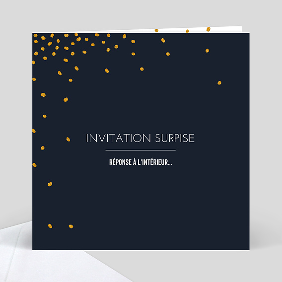 Carte d'invitation Poussière d'Etoiles