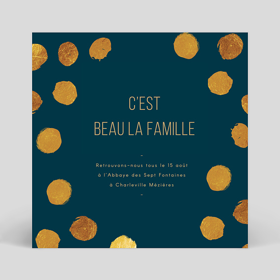 Carte d'invitation Graphique Chic