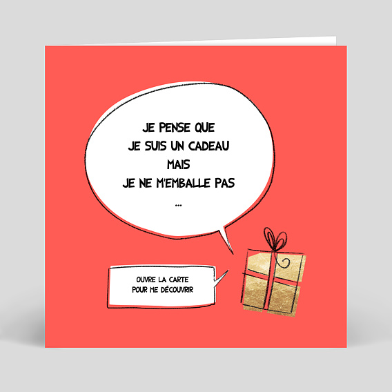 Carte de Noël   Bon pour Cadeau