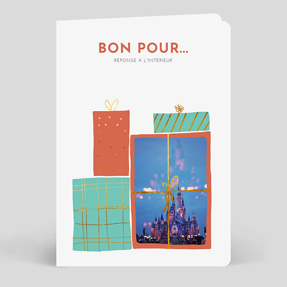 Carte de Noël  Bon pour Cadeaux