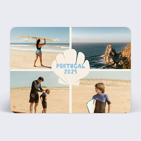 Carte postale Étiquette Coquillage