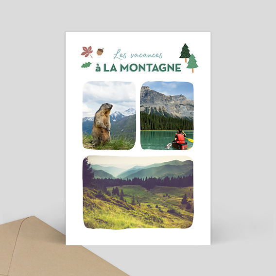 Carte Postale Montagne Popcarte