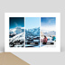 Carte postale Triptyque Vacances d'Hiver