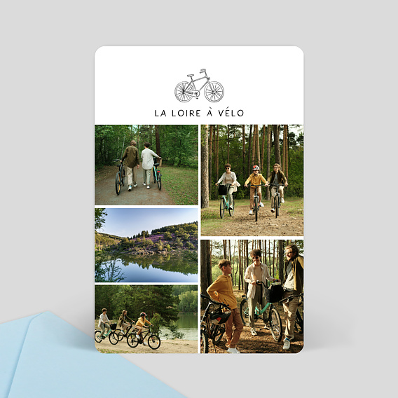 Carte postale Voyage à Vélo