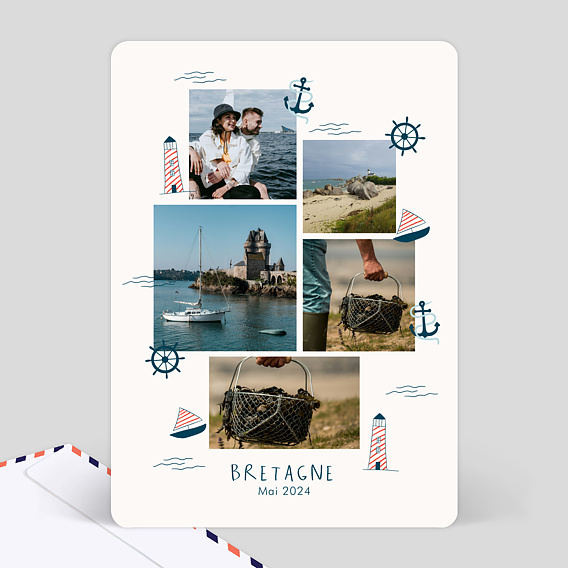 Carte postale Souvenirs de Bretagne