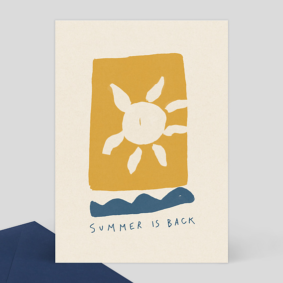 Carte postale Summer is back - Wings of the Ocean x Sacrées Frangines x Popcarte