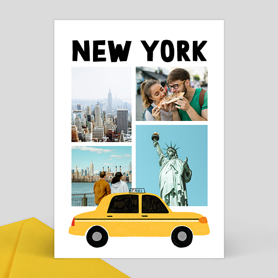 Carte postale Taxi New Yorkais