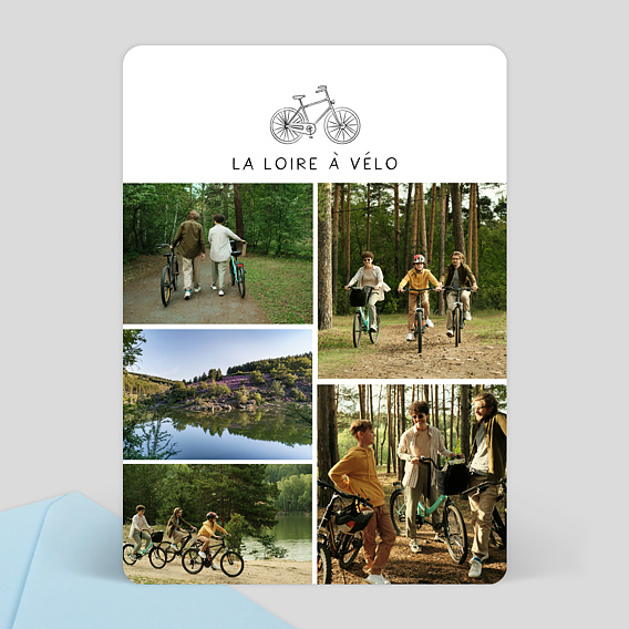Carte postale Voyage à Vélo