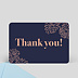 Carte remerciement Merci Floral Recto