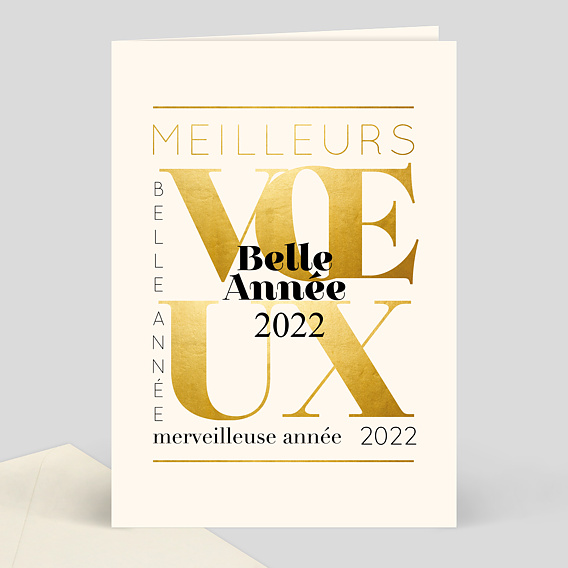 Carte De Voeux Typo Popcarte