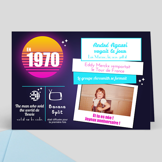 Carte Anniversaire Annees 80 Popcarte